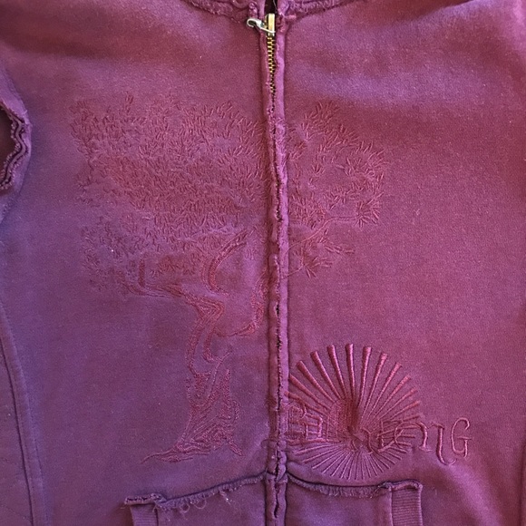 Billabong wine embroidered zip up jacket - Picture 6 of 8